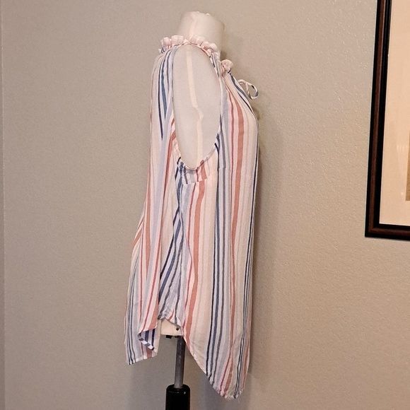 Torrid Ivory Stripe Popover Tank Blouse Size 2XL. - Picture 3 of 8